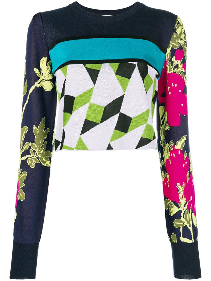 Circus Hotel Tropic Colourblock Sweater - Multicolour