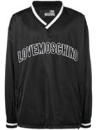 Love Moschino Logo Embroidered Sweatshirt - Black