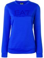 Ea7 Emporio Armani Tonal Logo Sweatshirt - Blue