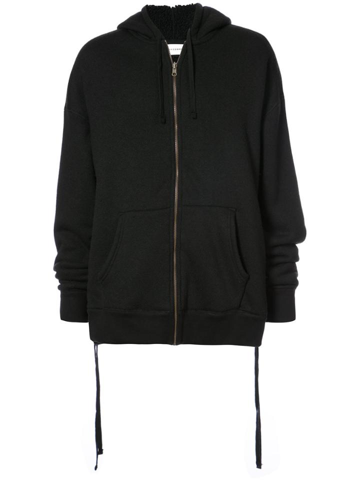 Faith Connexion Oversized Zipped Hoodie - Black