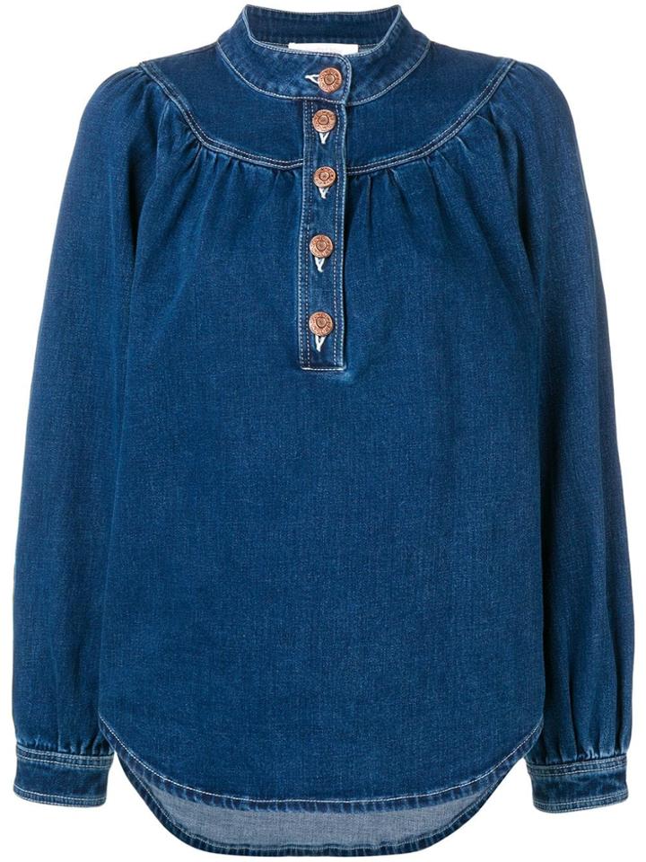 See By Chloé Long-sleeve Denim Shirt - Blue