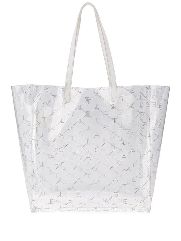 Stella Mccartney Transparent Medium Tote Bag - White