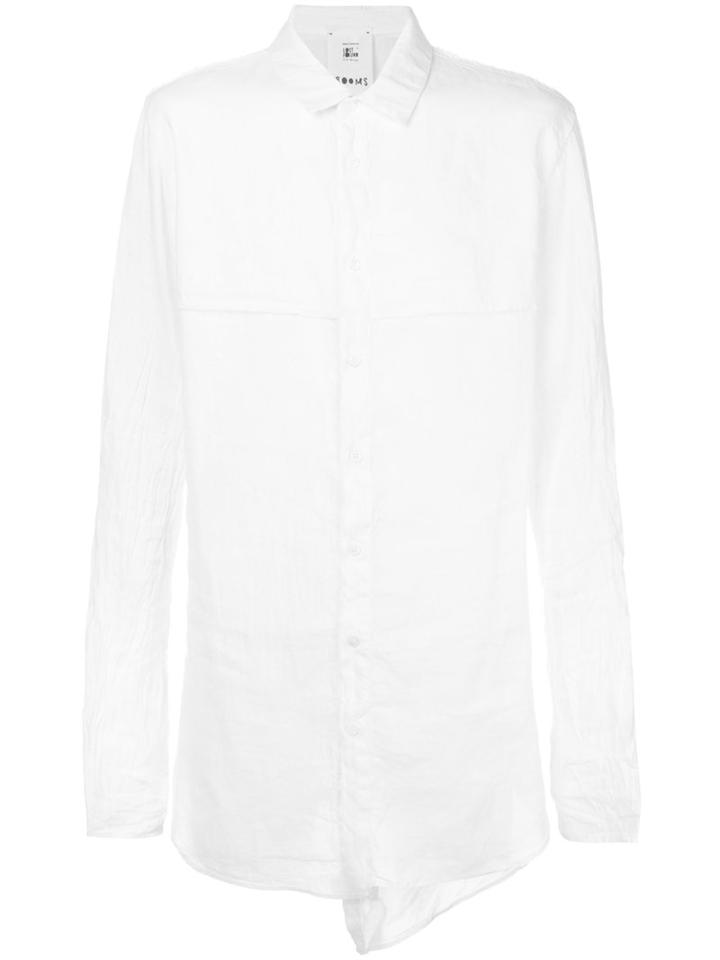 Lost & Found Rooms - Layered Shirt - Men - Cotton/linen/flax - Xxs, White, Cotton/linen/flax
