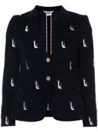 Thom Browne Unconstructed High Armhole Sport Coat In Fine Wale