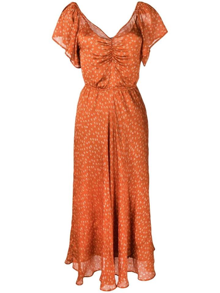 Mes Demoiselles Falbala Dress - Orange