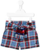 Little Marc Jacobs Checked Shorts, Girl's, Size: 8 Yrs, Blue