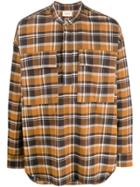 Fear Of God Plaid Pullover Henley Shirt - Brown