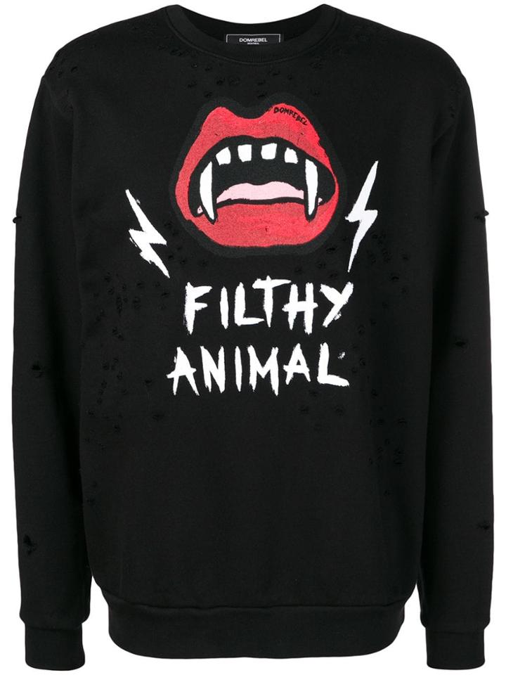 Dom Rebel Filthy Animal Sweatshirt - Black