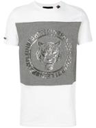 Plein Sport Colourblock Foil Logo T-shirt - White