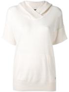 Loro Piana - Shortsleeved Hooded Jumper - Women - Silk/linen/flax/cashmere - 44, White, Silk/linen/flax/cashmere