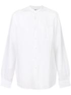 Woolrich Loose Fit Collarless Shirt - White