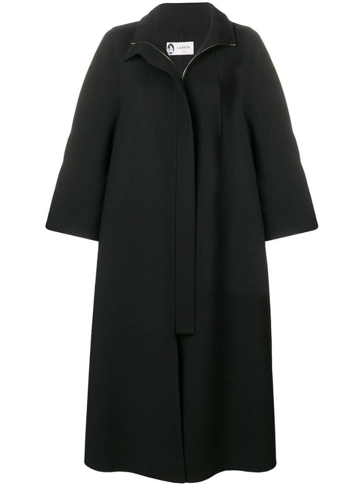 Lanvin Three Quarter Sleeve Coat - Black
