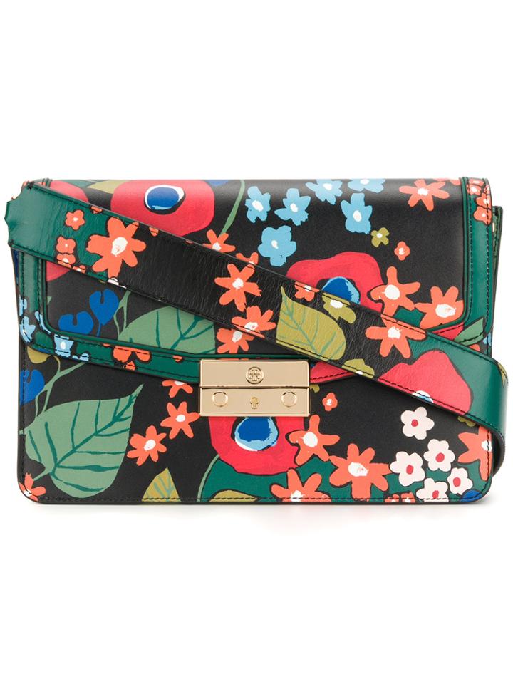Tory Burch Darling Floral Shoulder Bag - Green