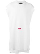 Hood By Air Oversized Sleeveless Sweatshirt, Men's, Size: Medium, White, Cotton/spandex/elastane