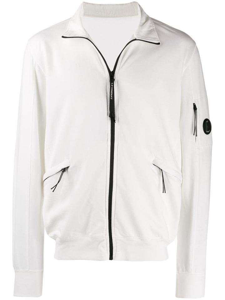 Cp Company Lens Detail Zip-up Jacket - White
