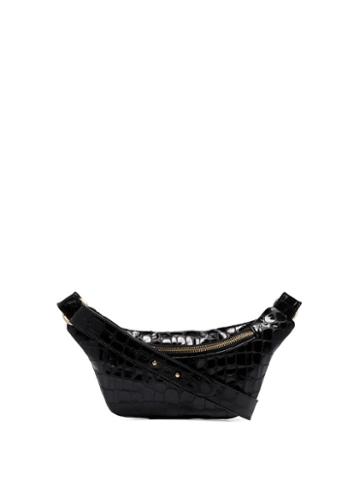 Tara Zadeh Jad Mock Croc Belt Bag - Black