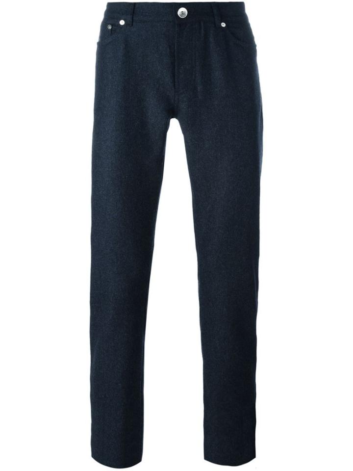 Brunello Cucinelli Tailored Trousers, Men's, Size: 52, Blue, Cotton/wool