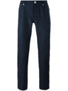 Brunello Cucinelli Tailored Trousers, Men's, Size: 52, Blue, Cotton/wool