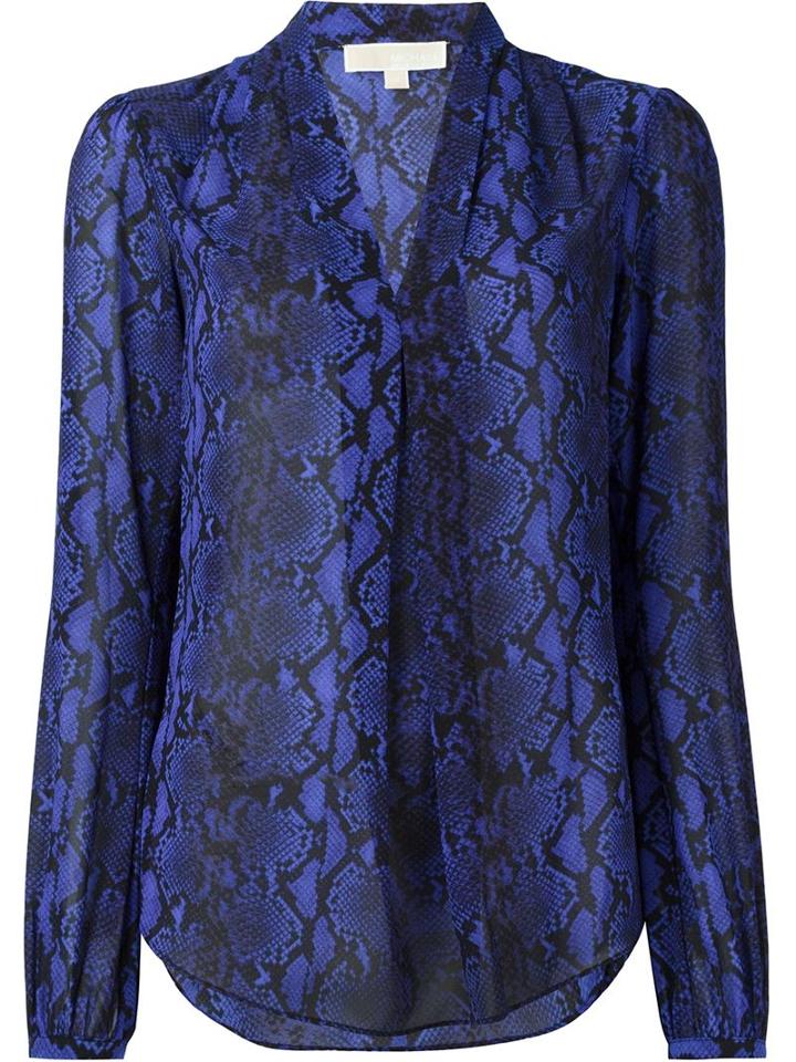 Michael Michael Kors Snakeskin Print Blouse