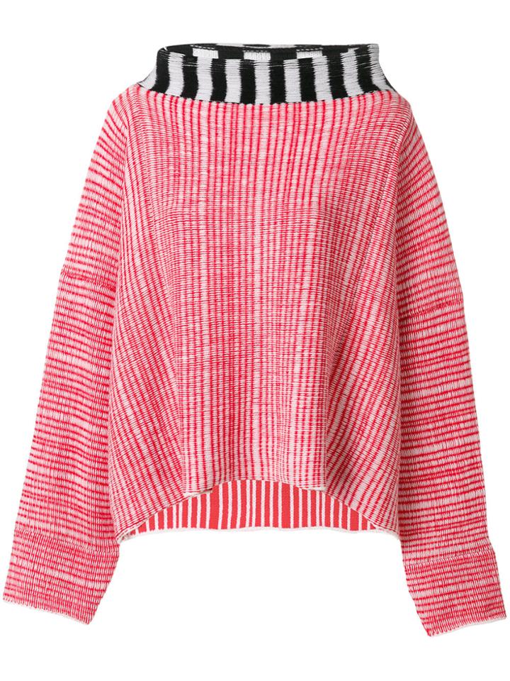 Eckhaus Latta Wide Neck Jumper - Red