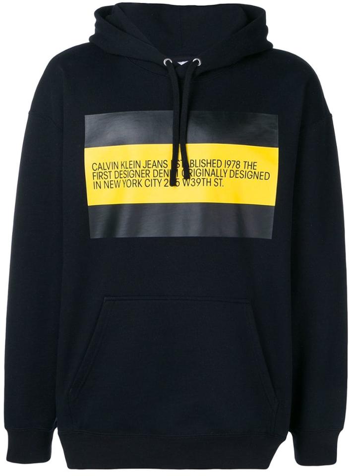 Calvin Klein Jeans Est. 1978 Colourblock Logo Hoodie - Black