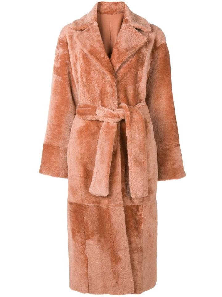 Drome Belted Long Coat - Yellow