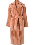 Drome Belted Long Coat - Yellow