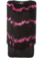 Jean Paul Gaultier Vintage Tye-dye Effect Fringed Top - Black