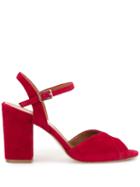 Paris Texas Classic Peep-toe Sandals - Red