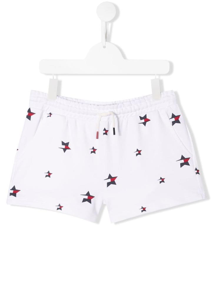 Tommy Hilfiger Junior Teen Star Print Shorts - White