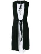 Ann Demeulemeester Tie Waist Shirt Dress - Black