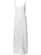 Calvin Klein Collection Diagonal Stripes Sleeveless Dress