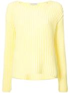 Mansur Gavriel Ribbed Oversized Sweater - Yellow & Orange