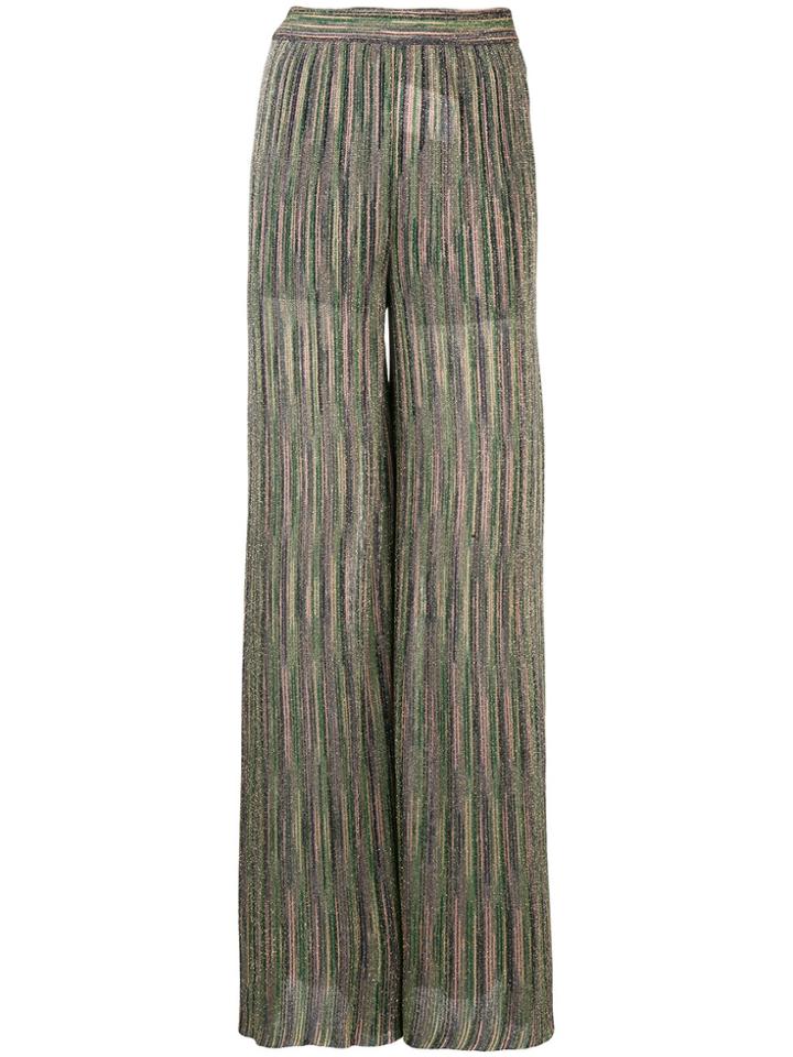 Missoni Metallic Sheen Trousers - Green