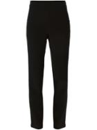 Cédric Charlier Slim Fit Trousers, Women's, Size: 44, Black, Acetate/rayon/other Fibres