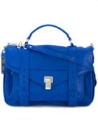 Proenza Schouler Ps1 Satchel, Blue, Calf Leather