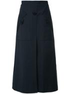 Ellery Front Pocket A-line Skirt - Black
