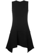 Victoria Victoria Beckham Pointy Short Dress, Women's, Size: 6, Black, Silk/wool