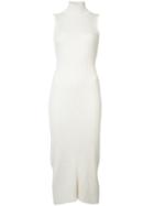 Baja East - Turtleneck Knitted Dress - Women - Cotton - 1, Women's, White, Cotton