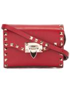 Valentino - Valentino Garavani Rockstud Shoulder Bag - Women - Calf Leather - One Size, Women's, Red, Calf Leather