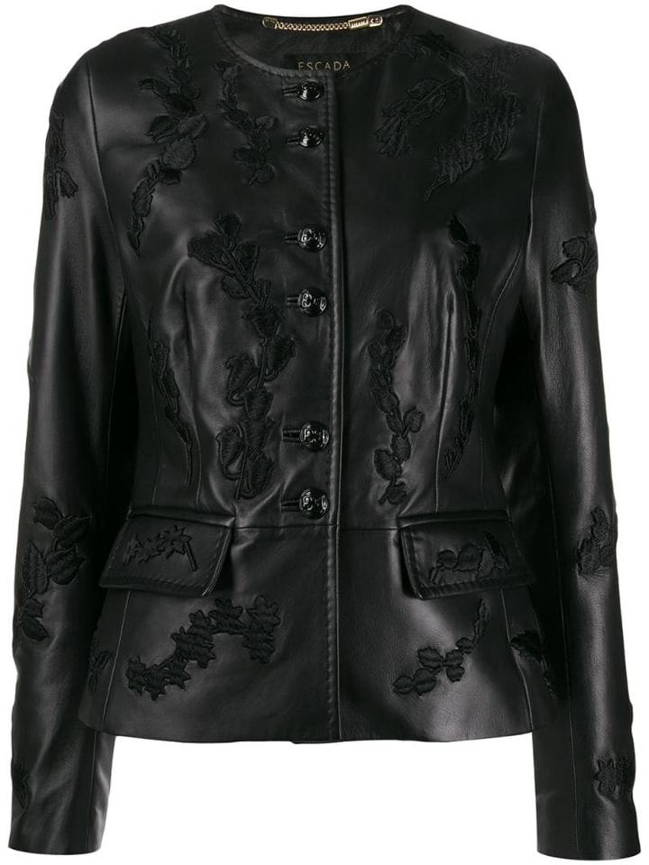 Escada Embroidered Jacket - Black