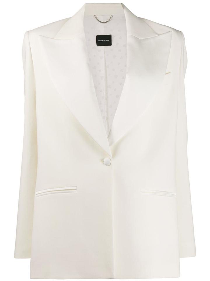 Magda Butrym Structured Button Blazer - White