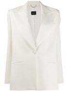 Magda Butrym Structured Button Blazer - White