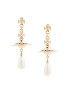 Vivienne Westwood Pearl Drop Earrings - Gold