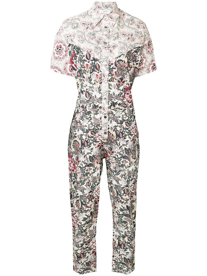 Isabel Marant Étoile Lindsie Printed Jumpsuit - Neutrals