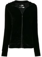 Plein Sport Velour Tiger Zip Hoodie - Black