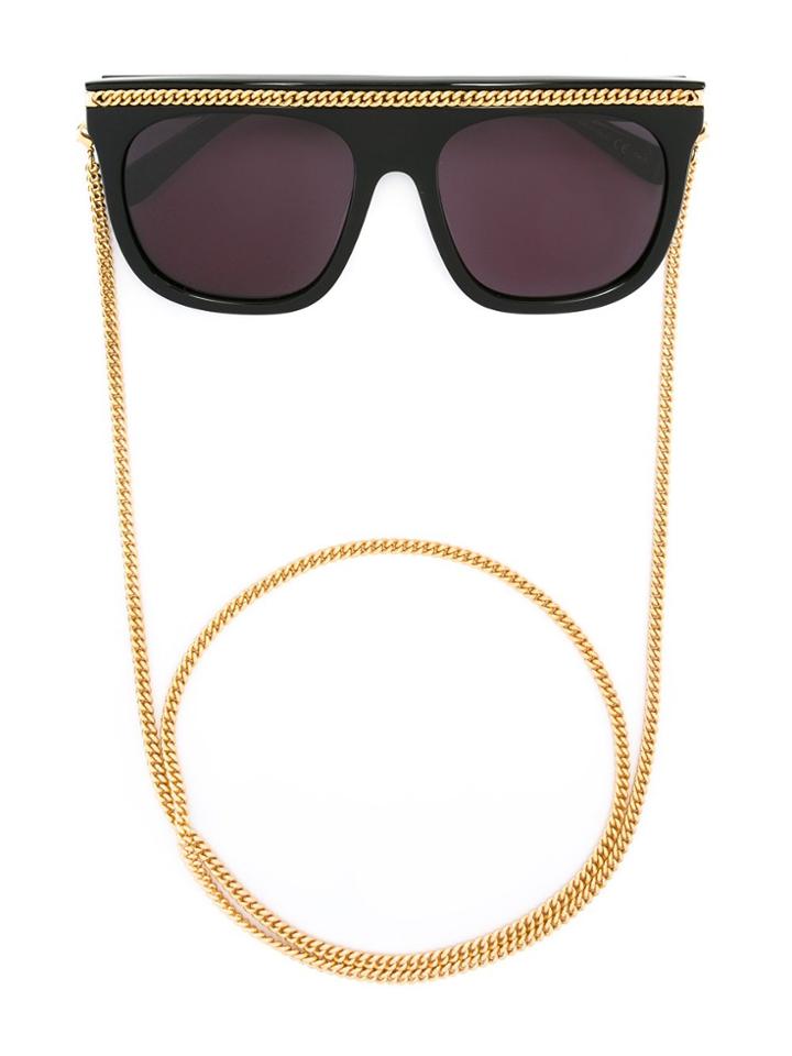 Stella Mccartney Eyewear 'falabella' Oversized Sunglasses - Black