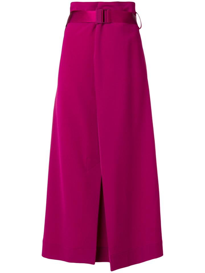 Issey Miyake Men Belted Midi Skirt - Pink & Purple