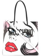 Moschino Weeping Print Backpack - White
