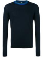 Ps By Paul Smith Crew Neck Jumper, Men's, Size: Small, Blue, Nylon/merino